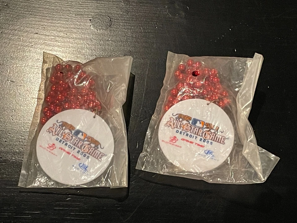 (2) 2005 Detroit Tigers All Star Game Bead Necklace - Image 1 of 2