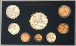Sudan, 1969 Eight-Coin Proof Set - Picture 1 of 5