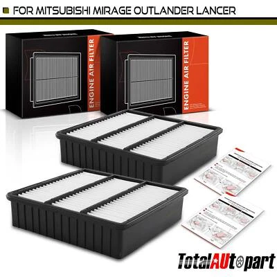 2x Engine Air Filter for Mitsubishi Lancer 2002-2007 2011 Mirage 97-02 Outlander - Image 1 of 4