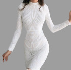 Nurr Danika White Sequin Dress Size Medium rrp £90 DH003 DD 03