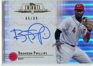 Tarjeta autografiada tributo Topps de Brandon Phillips 2014 #85/99 - Imagen 1 de 1