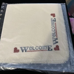 Counted of Cross Stitch Basket Liner Kit - Welcome Kit - No Thread - Bild 1 von 3