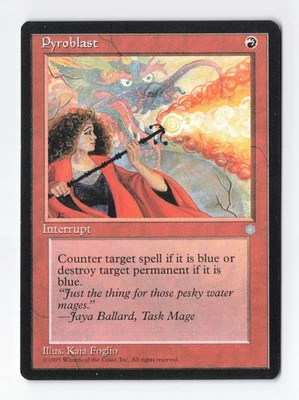 Pyroblast Ice Age MTG Vintage Magic the Gathering Card LP/NM - Image 1 of 2