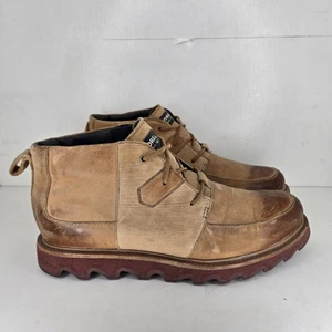 Sorel Mad Desert Men’s Lace Up Round Toe Chukka Boots Casual Brown Leather Sz 8 - Picture 1 of 8