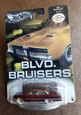2004 Hot Wheels ‘64 IMPALA CHEVY Brown  AUTO AFFINITY BLVD BRUISERS #3/4 LTD. ED - Image 1 of 4
