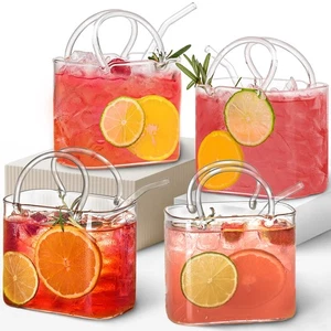 Glas Geldbörse für Getränke Set 4,26oz Einzigartige Weingläser Geldbörse Geschenke für Frauen... - Bild 1 von 8