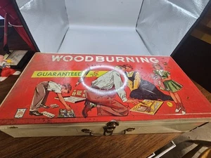 VINTAGE WOOD BURNING KIT WONDER PEN AMERICAN TOY FURNITURE CO - Picture 1 of 9