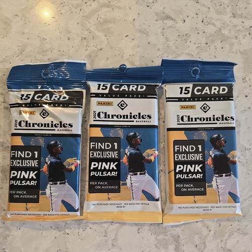 2021 Panini Chronicles Baseball JUMBO CELLO Box – 180 Cards + Pink Pulsars