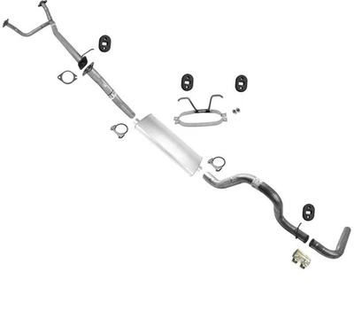 Sistema de tubo de escape silenciador de tubo de motor para 89-94 Ford F250 7,3 L 133" distancia entre ejes Foto 1 de 4
