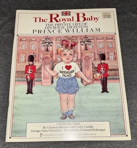 1983 The Royal Baby Prince William Paper Doll book Pocket Books TR1 - Picture 1 of 3