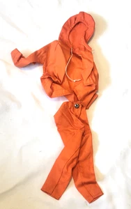 Completo vintage Gi Joe Action Man arancione 2 pezzi con coulisse - Foto 1 di 7
