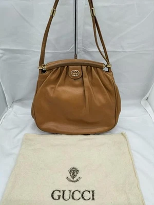 GUCCI Bolso de Hombro Camel 9.4 Pulgadas - Imagen 1 de 4