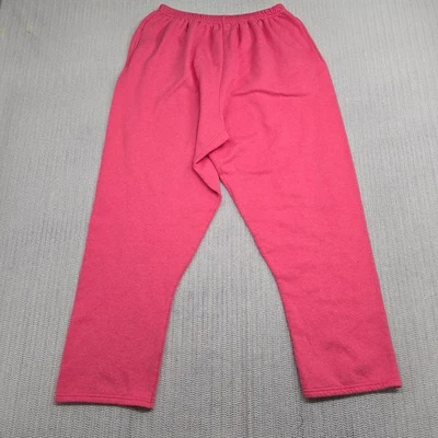 Pantalones deportivos de colección Hanes Her Way para mujer grandes rosas rectos mantente limpio Y2K Foto 1 de 4