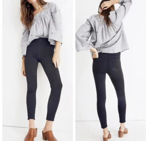 Madewell Jeans Size 24 Womens Faded Black The Anywhere Pull On Jegging Stretch - Picture 1 of 7