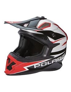 Polaris (2XL) 4.0 Snowmobile Helmet DOT ECE Ventilated Padded Red/White