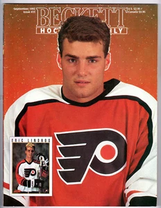BECKETT HOCKEY CARD MONTHLY ISSUE #23 SEPT 1992 ERIC LINDROS/TONY ESPOSITO - Picture 1 of 2