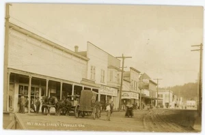Carro de entrega helado RPPC Oregon Cáscara Calle Principal Hardware Tienda - Imagen 1 de 2