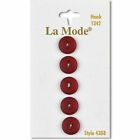 La Mode Burgundy Buttons 7/16 Round Diameter Sew Thru Blumenthal Lansing