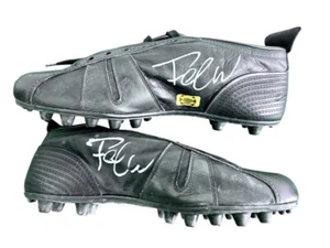 SCARPINI PANTOFOLA D ORO AUTOGRAFATI DA FALCAO ROMA NO MAGLIA MATCH WORN - Picture 1 of 6