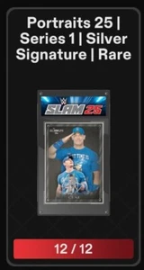 TOPPS WWE SLAM DIGITAL 2025 PORTRAITS SILVER SIGNATURE RARE 12 CARD SET - Picture 1 of 1