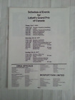 1977 Canadian Grand Prix Entry List / Race Card Mosport Park F1 (Formula 1)