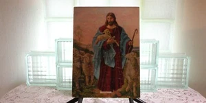 Puzzle of The Good Shepherd Holding a Lamb Puzzle Son of God Jesus Christ - Picture 1 of 3