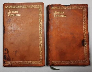 CLEMENS BRENTANO: CORONA DE PRIMAVERA - Cartas juveniles, 2 tomos. LEDER, Island-Verlag 1909 - Imagen 1 de 16