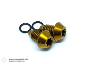 BRONZE KASH Titanium Bleed Port Plug For Magura MT8 MT7 MT6 MT5 - Picture 1 of 3
