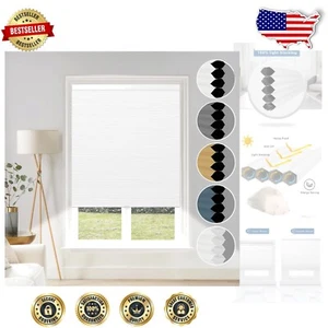 100 % kabellose Verdunkelungs-Handyrollos 27 x 64 – elegante weiße Fensterbehandlung - Bild 1 von 11