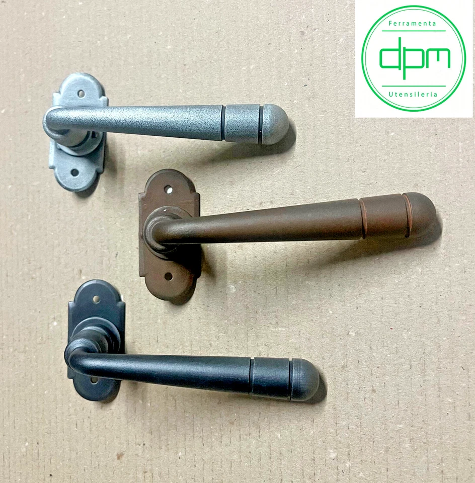 Maniglia Classica in Ferro Battuto Rosetta Patent o Yale Galbusera 2094 Col.Vari - Immagine 1 di 3