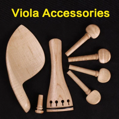 Maple wood Viola 16inch Parts/Accessories Tailpiece Peg Chin Rest Endpin Viola - Image 1 of 4