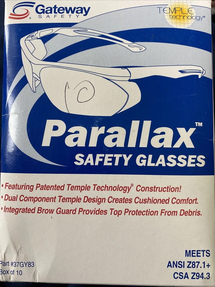 10对装网关视差灰色安全眼镜 — 第 1/2 张图片