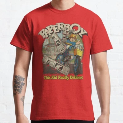 Paperboy Arcade 1985 Classic T Shirt_qqo_95 - Image 1 of 4