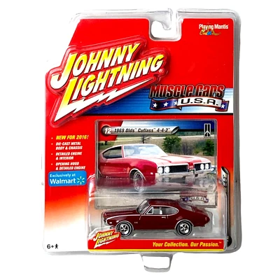 Johnny Lightning 1969 Olds Cutlass 442 1:64 MUSCLE CARS U.S.A. WALMART Exclusive - Image 1 of 2