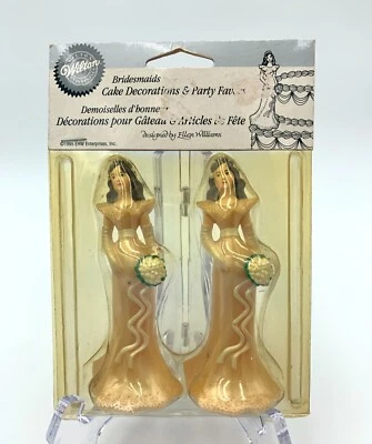 "De colección WILTON Dama de honor decoración de pasteles boda fiesta favor perlado marfil 4,5""" Foto 1 de 3