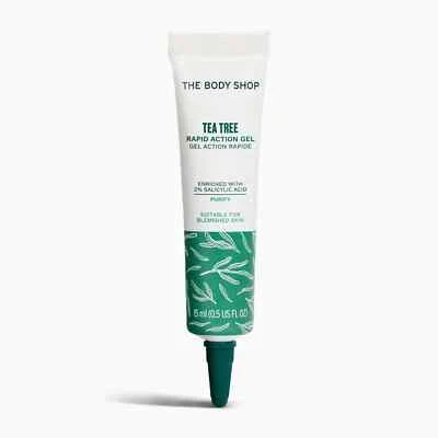 The Body Shop Tea Tree Rapid Action Gel 15ml anti Acne & Blemish 2% Salicylic - Image 1 of 2