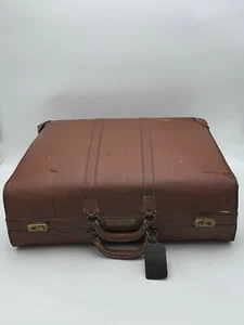 Vintage Gladiator SteamPunk Lederkoffer mit Messingbeschlägen Antik - Bild 1 von 24