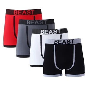 Boxershorts Unterwäsche Beast Herren nahtlose Hosen Stretch Unterhose 1 &3 Paar - Bild 1 von 1