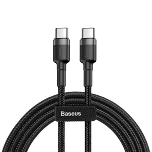 2m Baseus 60W 20V 3A Type C Fast Charging Data Cable QC3.0 PD2.0 Quick Charge BK - Picture 1 of 6
