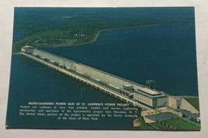 Moses-Saunders Power Damof St. Lawrence Power Project. Postcard (C3) - Picture 1 of 2
