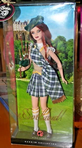 2008 Dolls of the World Pink Label Schottland Barbie Puppe - Neu im Karton - Bild 1 von 7