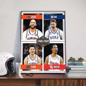The 2025 NCAA Men’s Basketball Tournament March Madness Final Four Is Set Poster - Picture 1 of 1