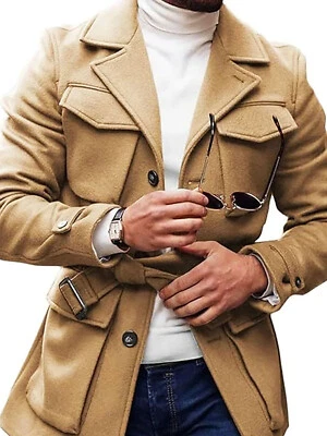 Otoño Para hombres Espiga Retro Abrigo Multi Bolsillos Informal Calle Deportes Chaquetas Foto 1 de 4