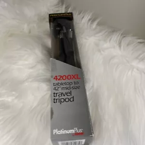 Travel Tripod Camera Sunpak Platinum Plus 4200XL Tabletop-42” Mid-size Open Box - Picture 1 of 5