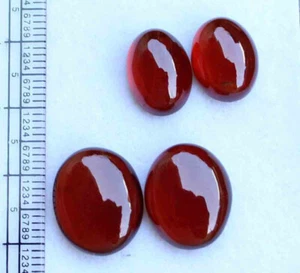 36,20 CT NATURAL! LOTE DE PIEDRAS PRECIOSAS SUELTAS CABUJÓN OVALADO GRANATE HESSONITA NARANJA ROJO - Imagen 1 de 4