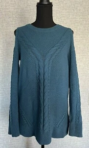 ANA A NEW APPROACH Top SZ S Women’s Cold Shoulder Sweater Pullover knitted - Picture 1 of 7