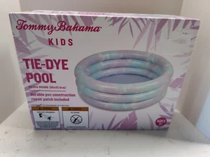 Tommy Bahama Kids Tie-Dye Inflatable Pool New In Box 34 Inch Round Ages 3+ - Picture 1 of 5
