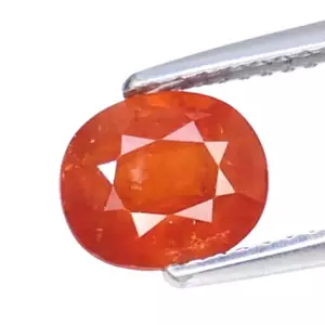 2.22CTS Orange red natural spessartite garnet oval cut loose gemstones - Foto 1 di 3