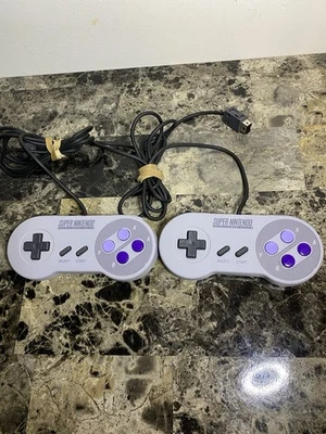 2 Official SNES Mini Classic Edition OEM CLV-202 Controllers Super Nintendo - Image 1 of 4