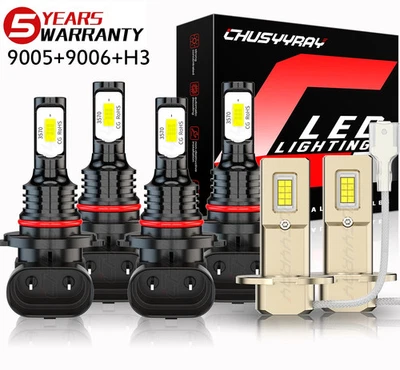 6X Bombillas LED haz alto bajo + luz antiniebla 6000K para Lexus SC400 1994-2000 Foto 1 de 4